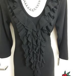 Forever 21 Long Sleeve Black Dress Size M. New